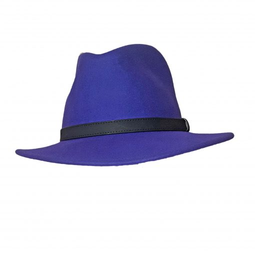 bright purple country fedora hat