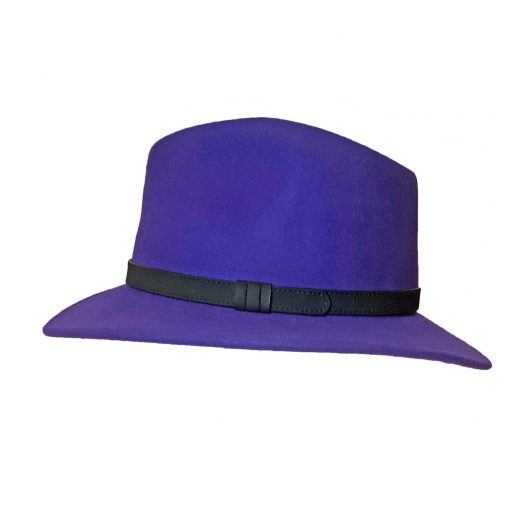 purple fedora hat