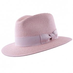 pink-peach-coloured-summer-fedora-hat
