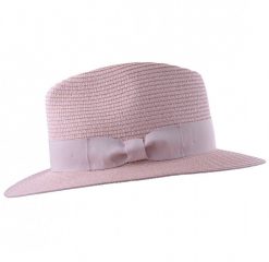 powder pink summer fedora hampton hat