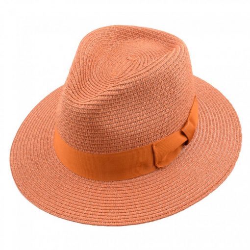 tangerine orange summer hat