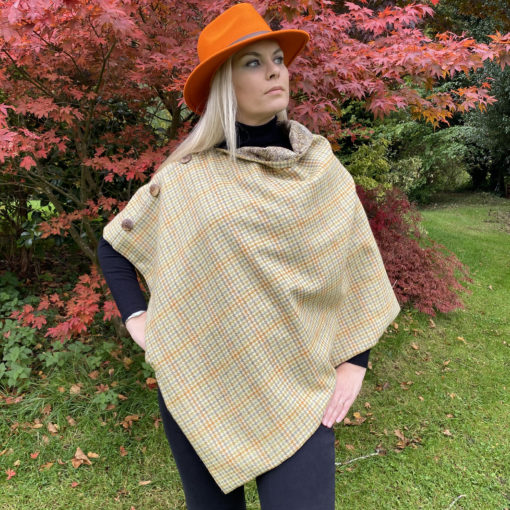 ginger-dogtooth-tweed-poncho