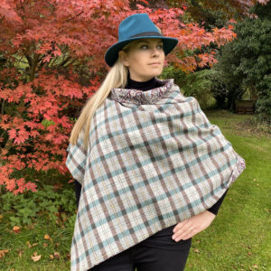 forest green poncho cape