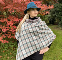 forest green poncho cape