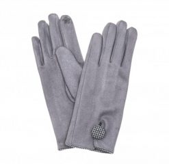 Grey-tweed-button-gloves