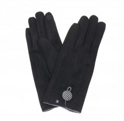 Black-tweed-button-gloves
